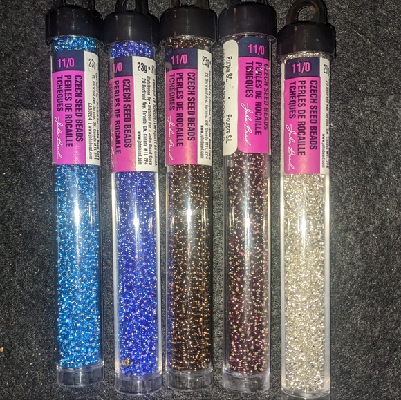 John Bead Glass Seed Beads lot; 37 Tubes of Sz 11/0 in 23 Gram Tubes - Picture 4 of 10